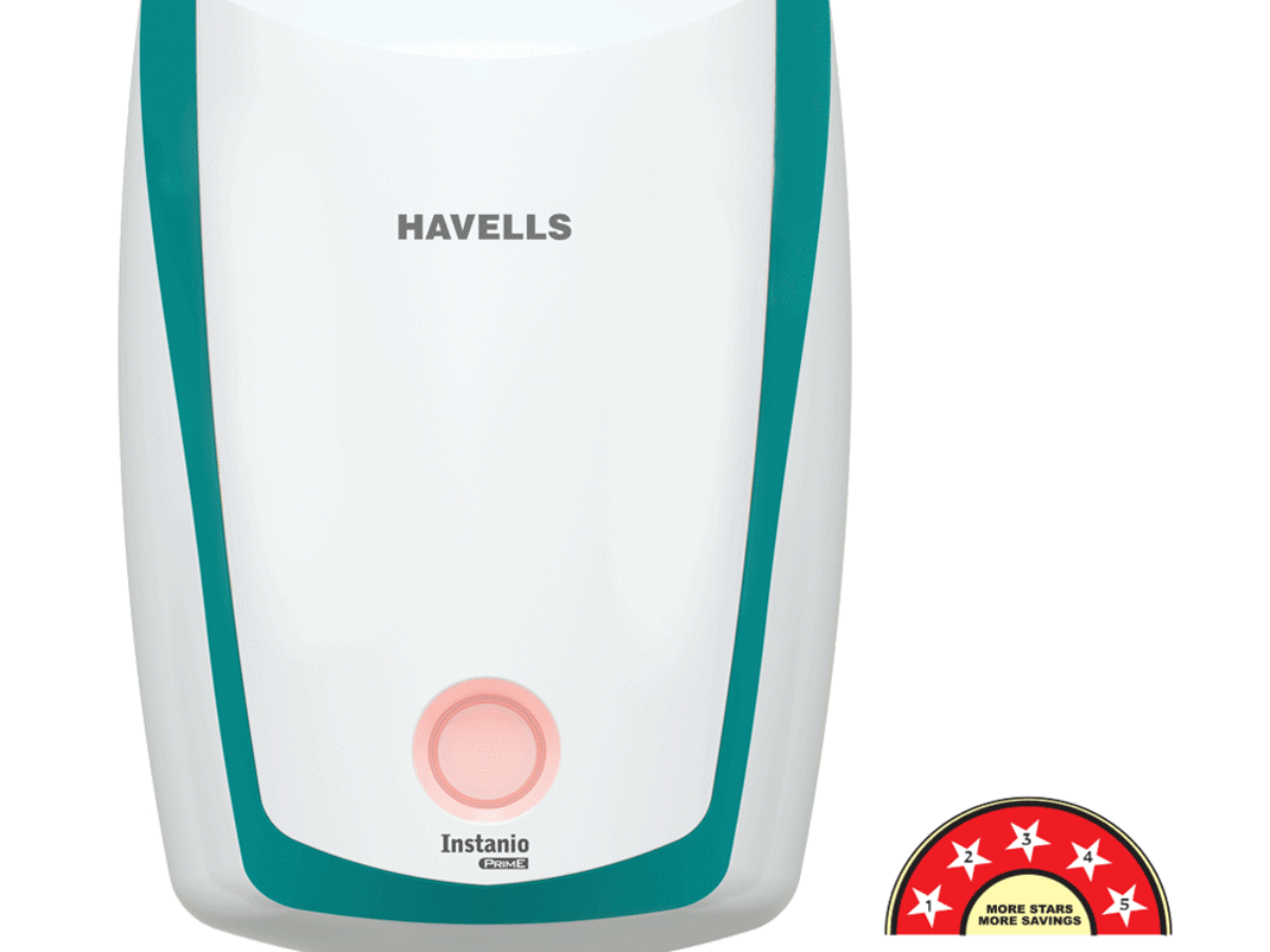 HAVELLS 3 LTR INSTANIO WHITE BLUE WATER HEATER - NBES